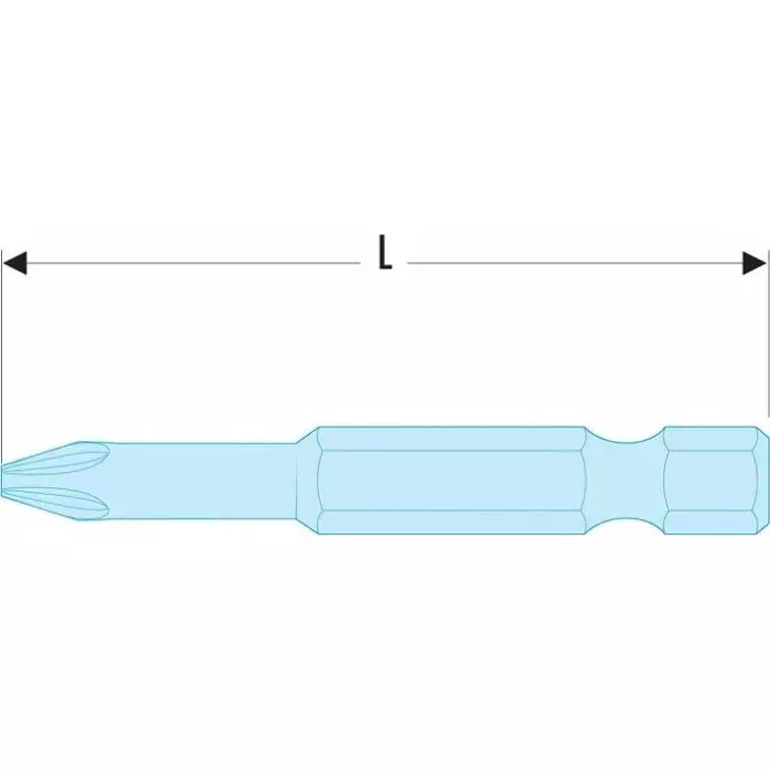 Facom Phillips Screwdriver Bit, PH1 Tip, EP.691