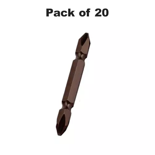 ADRAL Power Bit HD 25 mm Steel Copper Finish Brown for Industrial Use, PB25 (Pack of 20 Pcs)