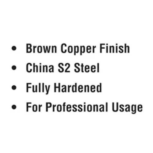 ADRAL Power Bit HD 25 mm Steel Copper Finish Brown for Industrial Use, PB25 (Pack of 20 Pcs)
