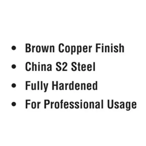 ADRAL Power Bit HD 50 mm Steel Copper Finish Brown for Industrial Use, PB50 (Pack of 20 Pcs)