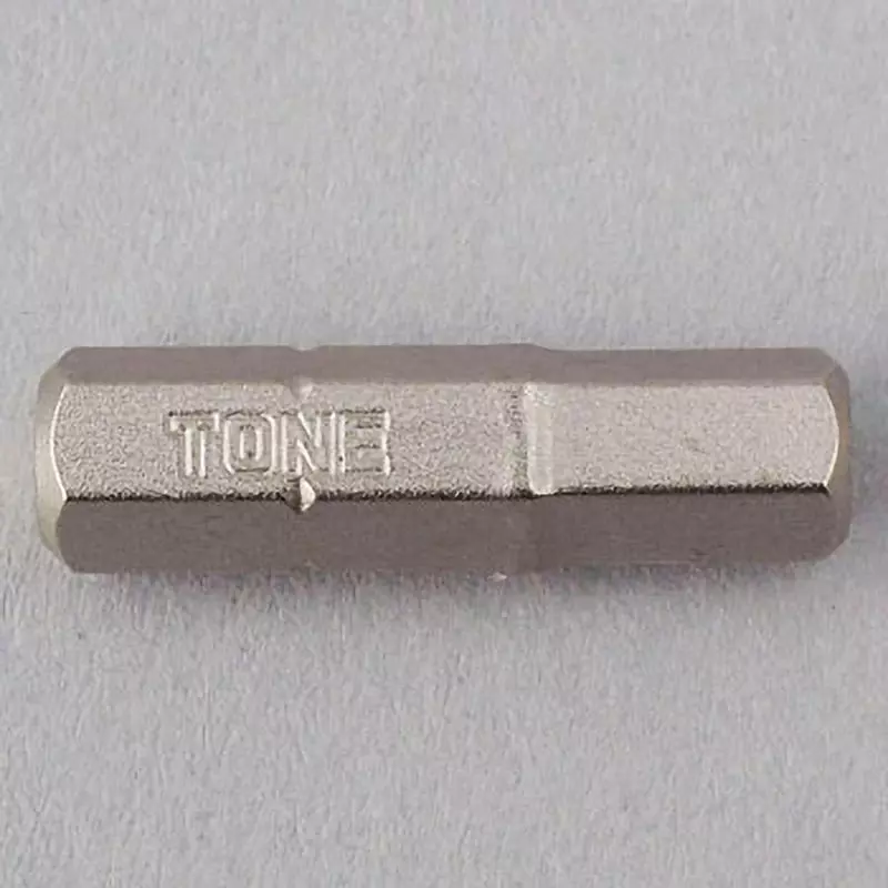 TONE Hexagon Bit 6 mm Hex Size Across Flates, BTH6S (Set of 5 Pcs)
