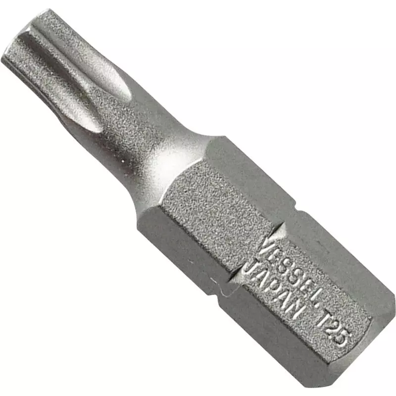 Vessel A4 Torx Bit 25.4 mm Overall Length Torx Tip, A4T25-25.4