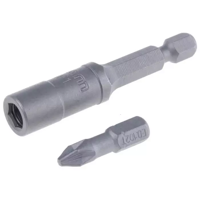 Facom Driver Bit Set 10 Pieces, Hexagon, Pozidriv, Slotted, E.111PB