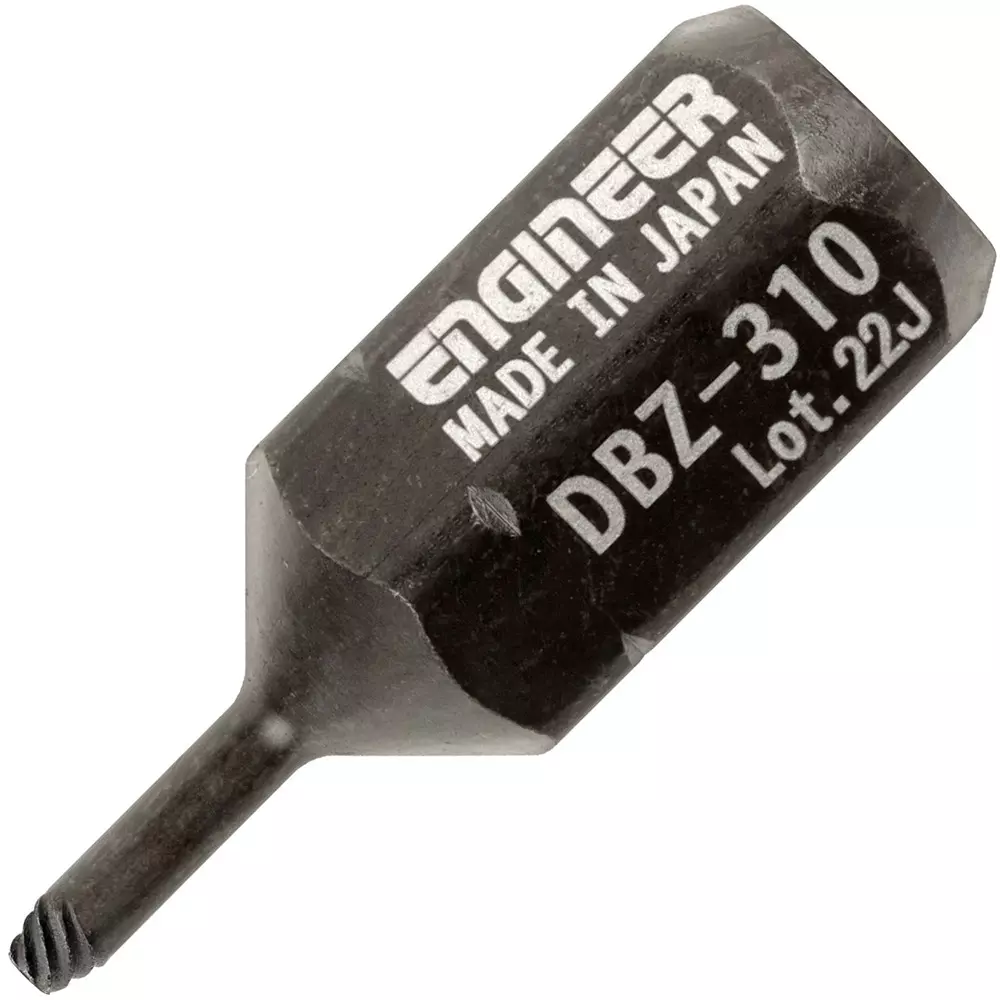 Engineer Extra Short Screw Extractor Bit 18 mm Overall Length, DBZ-310