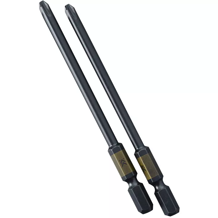 FUJIYA Step Bit 2-Piece Set 100 mm Overall Length, 5202D-100-BG