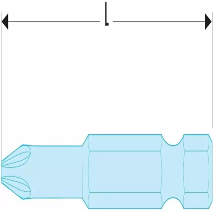 Facom Screwdriver Bit, PZ3 Tip, ED.663