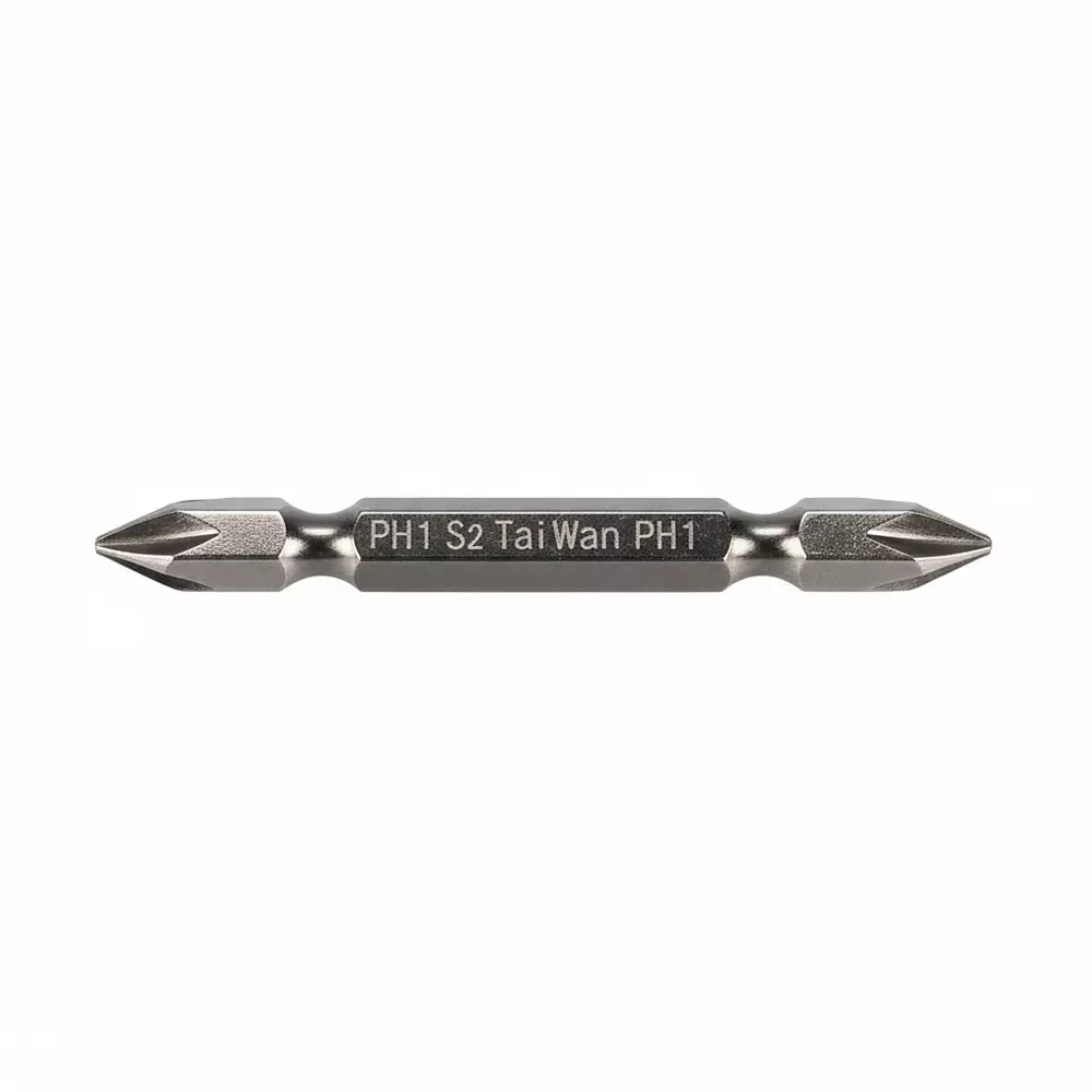 H9 Screwdriver Bit PH1-PH1 Hex Double Ended S2 Taiwan Chrome (Pack of 10)
