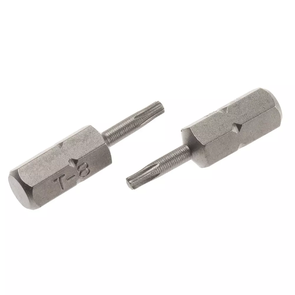 RS PRO Driver Bit T8 mm Torx 1/4 Inch 50 Piece Chrome Molybdenum Steel 25 mm, 2658352 (Pack of 50)
