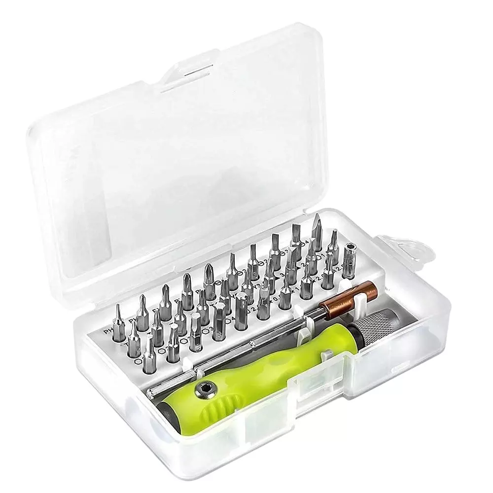 LOTA 32-in-1 Precision Magnetic Screwdriver Set Ergonomic Handle with Magnetic Tips, MST-1658-LT