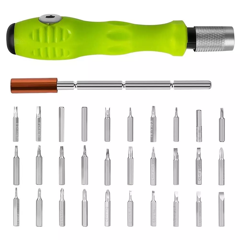 LOTA 32-in-1 Precision Magnetic Screwdriver Set Ergonomic Handle with Magnetic Tips, MST-1658-LT