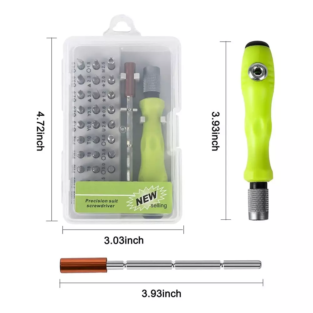 LOTA 32-in-1 Precision Magnetic Screwdriver Set Ergonomic Handle with Magnetic Tips, MST-1658-LT