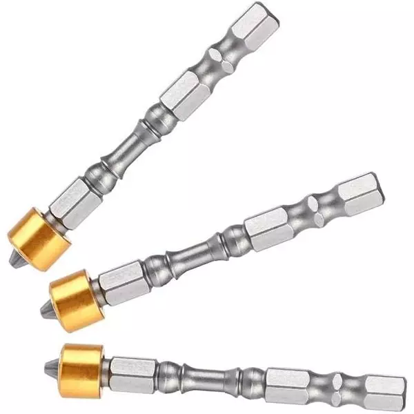DY TOOLS Magnetic Cross Screwdriver Bits Alloy Steel PH2 Doulbe Heads Depth Stop (Set of 10)