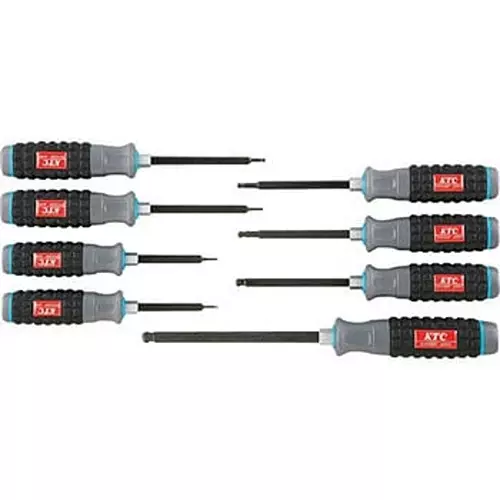 Ktc Ball Point Hexagon Driver Set 1.5 mm-8 mm, TD1HBP8 (Pack of 10)