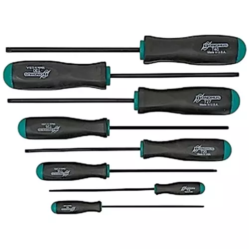 Bondhus ProGuard TORX Tip Screwdriver Set Protanium Steel T9 to T40 Size, 34534 (Set of 8)