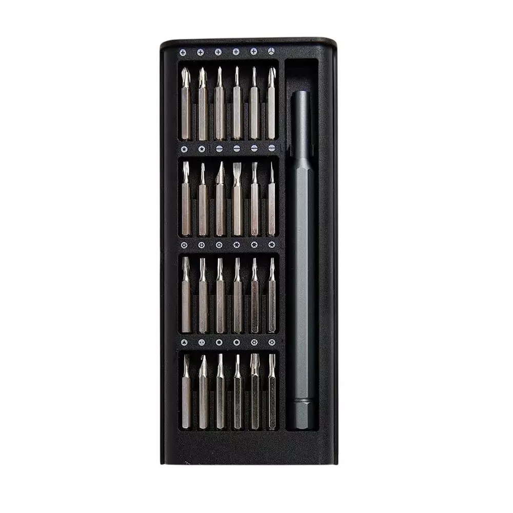 Shopper52 24-in-1 Utility Tool Kit with Magnetic Tip Screwdriver Black, 6024A (Set of 24 Pcs)