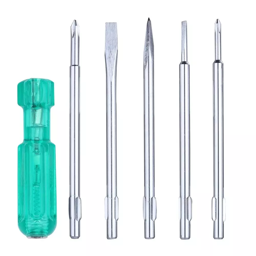 taparia-6-pcs-screw-driver-sets-with-neon-bulb-size-6-inch-150-mm-stainless-steel-blade-and-transparent-green-cellulose-acetate-handle-c802
