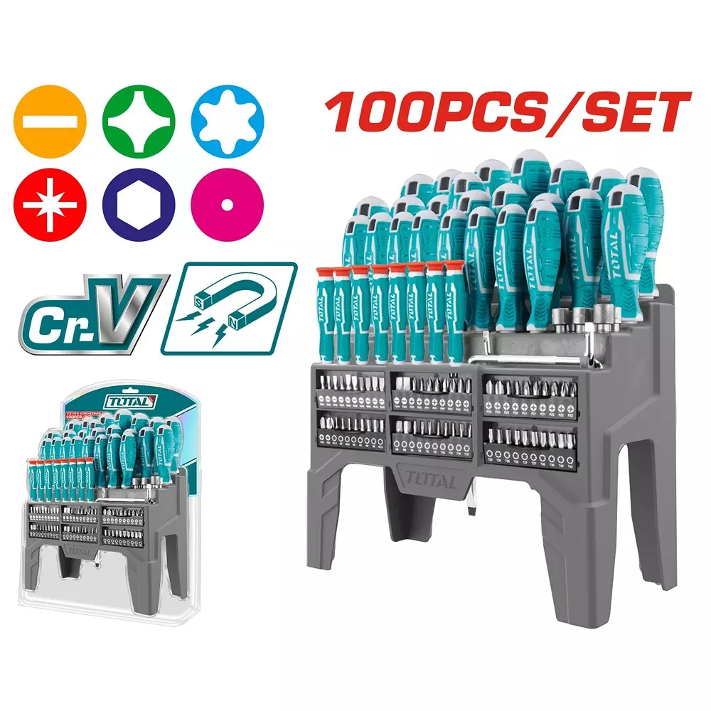 total-100-pcs-screwdriver-set-cr-v-steel-slotted-phillips-torx-pozidriv-bits-tht2506100