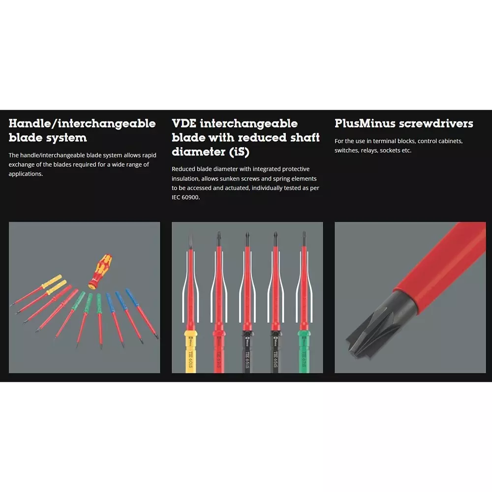 wera-kraftform-kompakt-vde-safetorque-speed-set-1-screw-driver-sets-with-157-mm-blade-length-and-1000-v-rating-5006633001-set-of-23