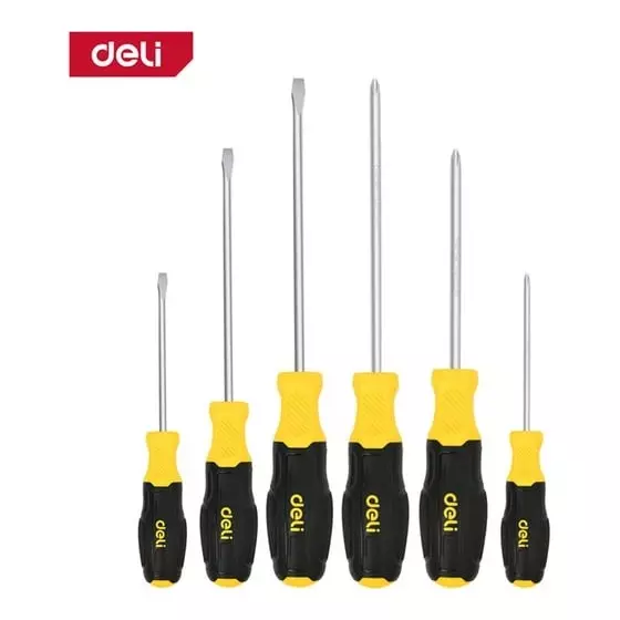 DELI 6 Pcs Screwdriver Set CRV, EDL630006N