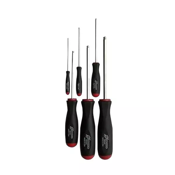 Bondhus BriteGuard Plated Ball End Screwdriver Set 1.5 to 5 mm Size, 16686 (Set of 6)
