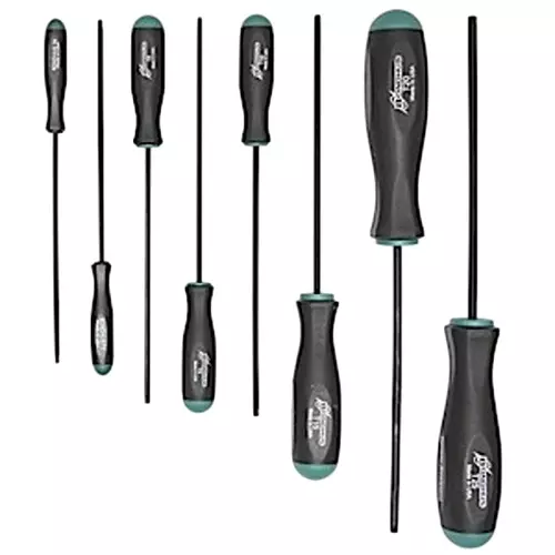 Bondhus ProGuard Tamper Resistant TORX Screwdriver TR6 to TR25 Size, 33832 (Set of 8)