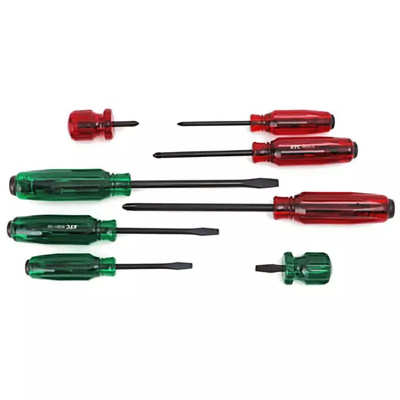 Ktc Penetrating Screwdriver Set Acetate Grip Plus/Minus/Stubby, PMD18 (Pack of 8)