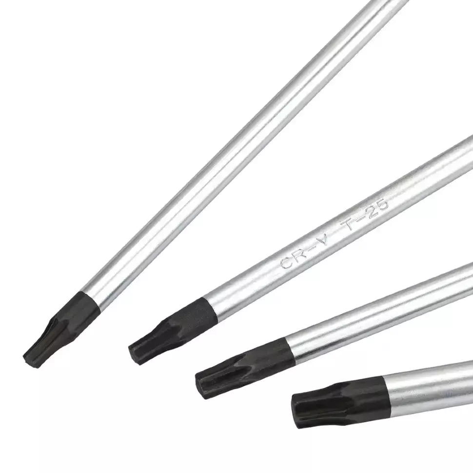 Scheppach 4 Pcs Extra Long Screwdriver Set Torx T CR-V, Sch-2044TL