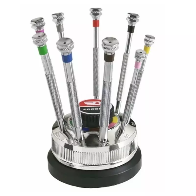 Facom Slotted Precision Screwdriver Set, 9-Piece, HB.4
