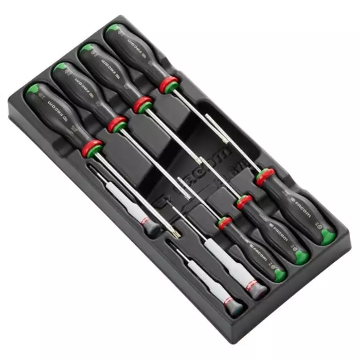 Facom Precision Standard Screwdriver Set, 10-Piece, MOD.AT6