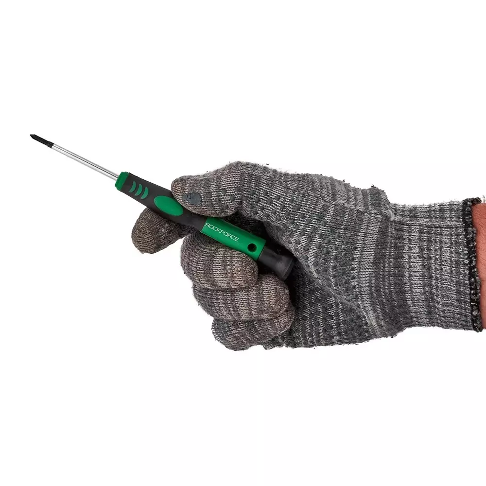 Rock Force Precision Screwdriver Set Steel SL 2, 2.5:, PH 00, 0:, T8, T10 Slotted SL, PH Straight Handle, RF-7006P (Pack of 6 Pcs)