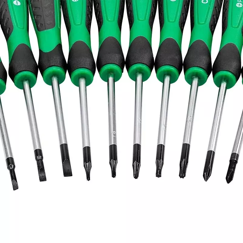Rock Force Screwdriver Set with Bits CrV Straight Rod PH, PZ, SL, T 50 mm Length, RF-7044 (Pack of 44 Pcs)
