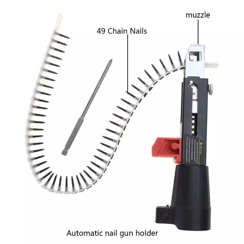 GENERIC Screw Drill Chain Adapter Kit for Electric Drill, Cordless Woodwork Tool