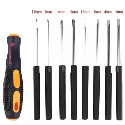 Malfah Enterprises 8-in-1 Screwdriver Set 1.6, 3, 4, 5 mm Hex Head ABS, KS-2039