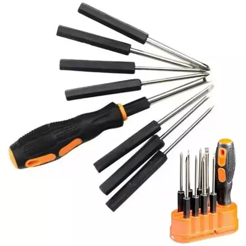 Malfah Enterprises 8-in-1 Screwdriver Set 1.6, 3, 4, 5 mm Hex Head ABS, KS-2039