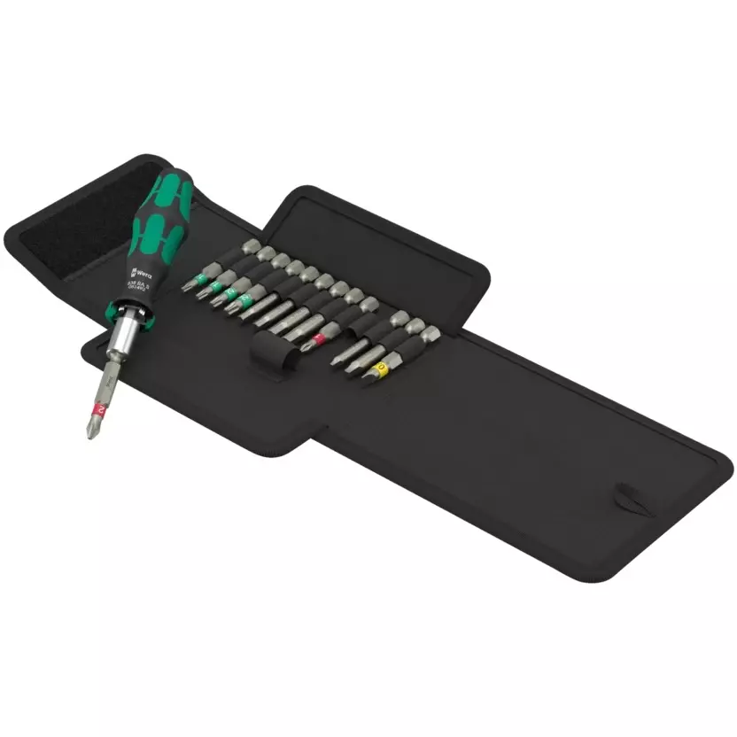 Wera Kraftform Kompakt 838 RA S Imperial Set 1 Screw Driver Sets with 1/4 inch (6.35 mm) External Hexagon Drive, 5051065001 (Set of 14)