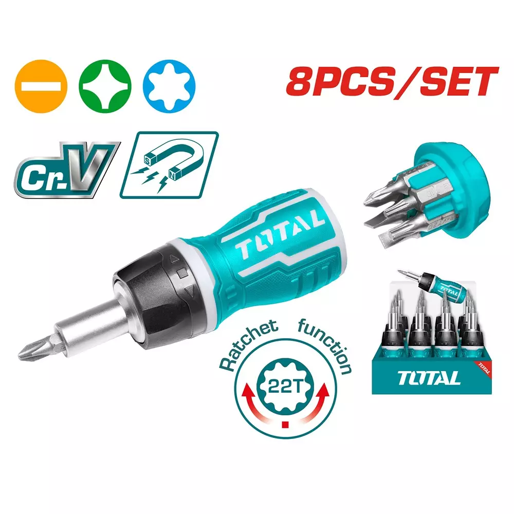 total-8-in-1-stubby-screwdriver-set-635-mm-14-inch-socket-size-chrome-vanadium-steel-tacsds1726-pack-of-8