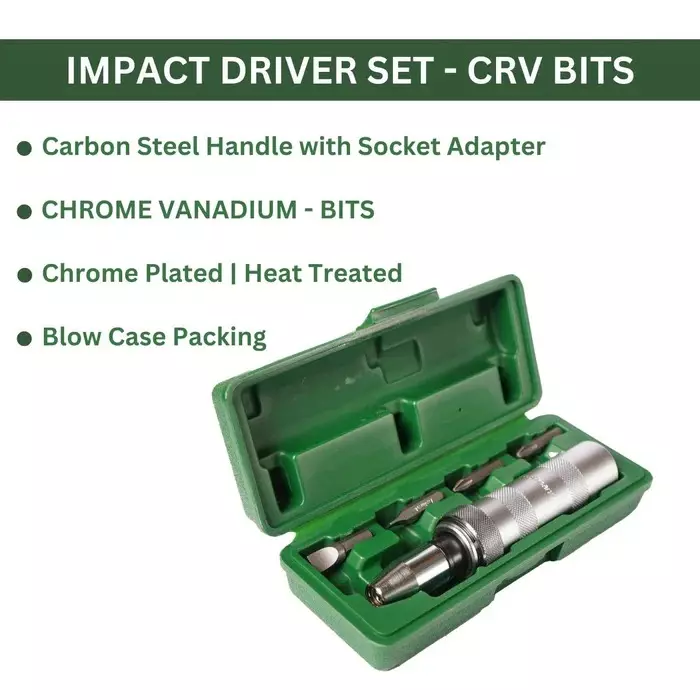 eastman-tools-impact-driver-set-cr-v-bit-chrome-plated-heat-treated-high-impact-strength-eid2500-02