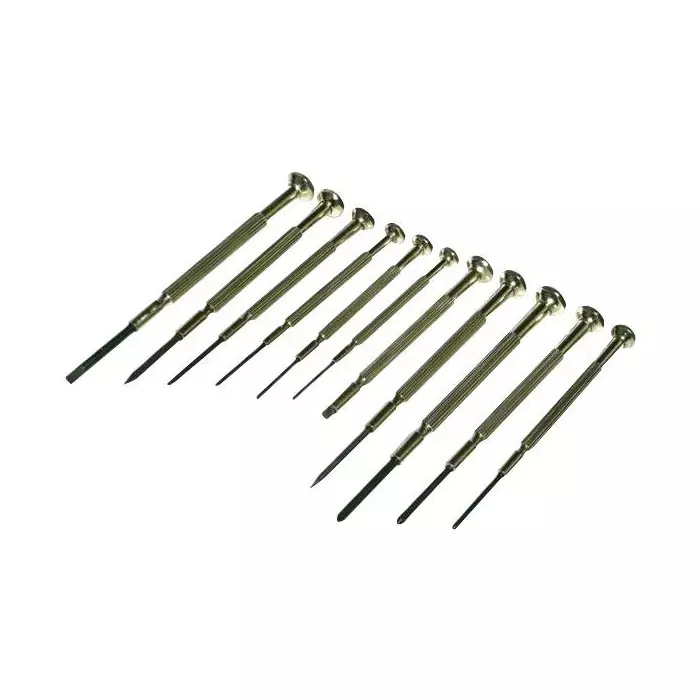 MULTICOMP PRO Screwdriver Set 6 x Slotted 3 Phillips 1 Pointing Awl, Magnetic Pick-up Tool Kit Contents, MP010316