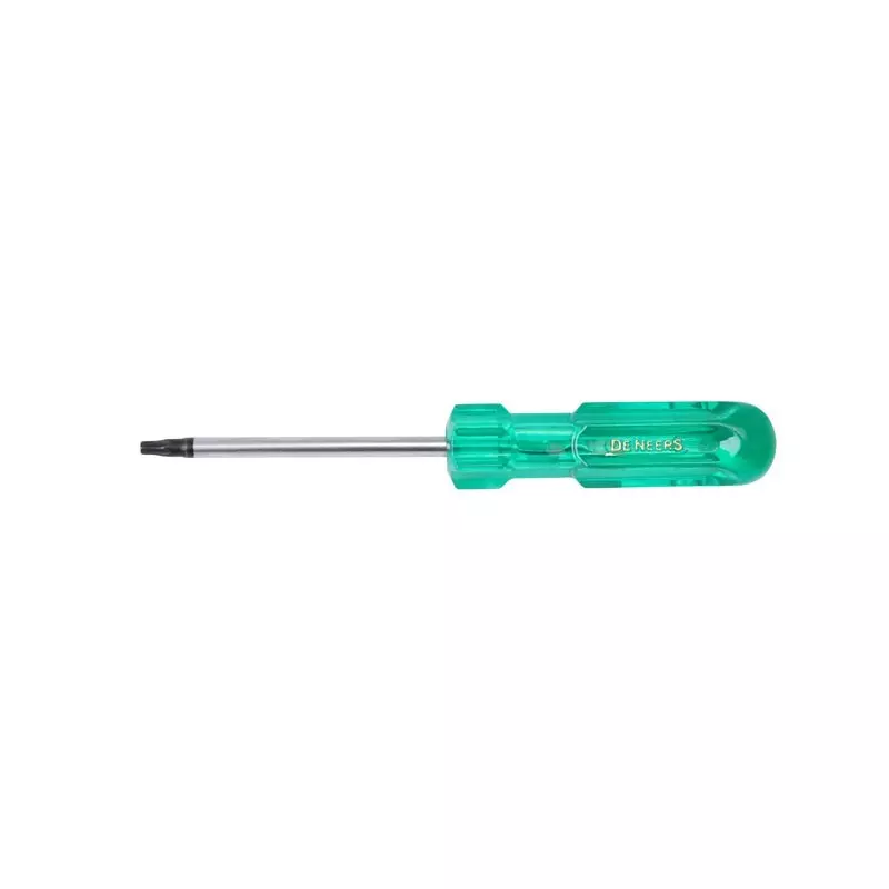 De Neers Torx Screw Driver Green Handle 200 mm Length & 8 mm Dia, SD-T-40L