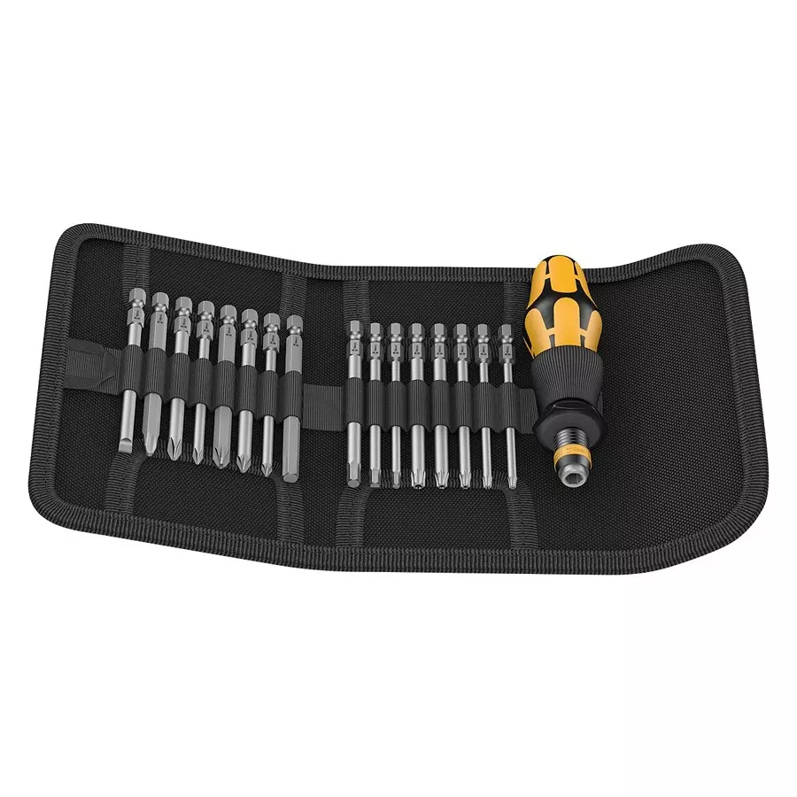 WERA INTERCHANGEABLE BLADE SET W/HANDLE, 17PC, 05051043001