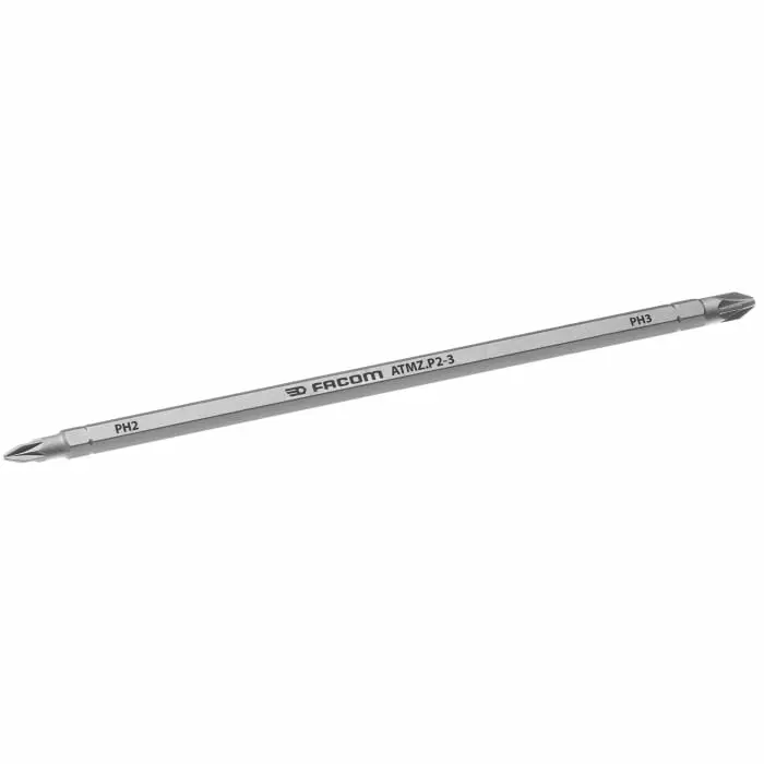 Facom Phillips Reversible Screwdriver Blade, PH2, PH3 Tip, ATMZ.P2-3