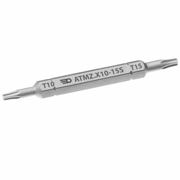 Facom Torx Reversible Screwdriver Blade, T10, T15 Tip, ATMZ.X10-15S