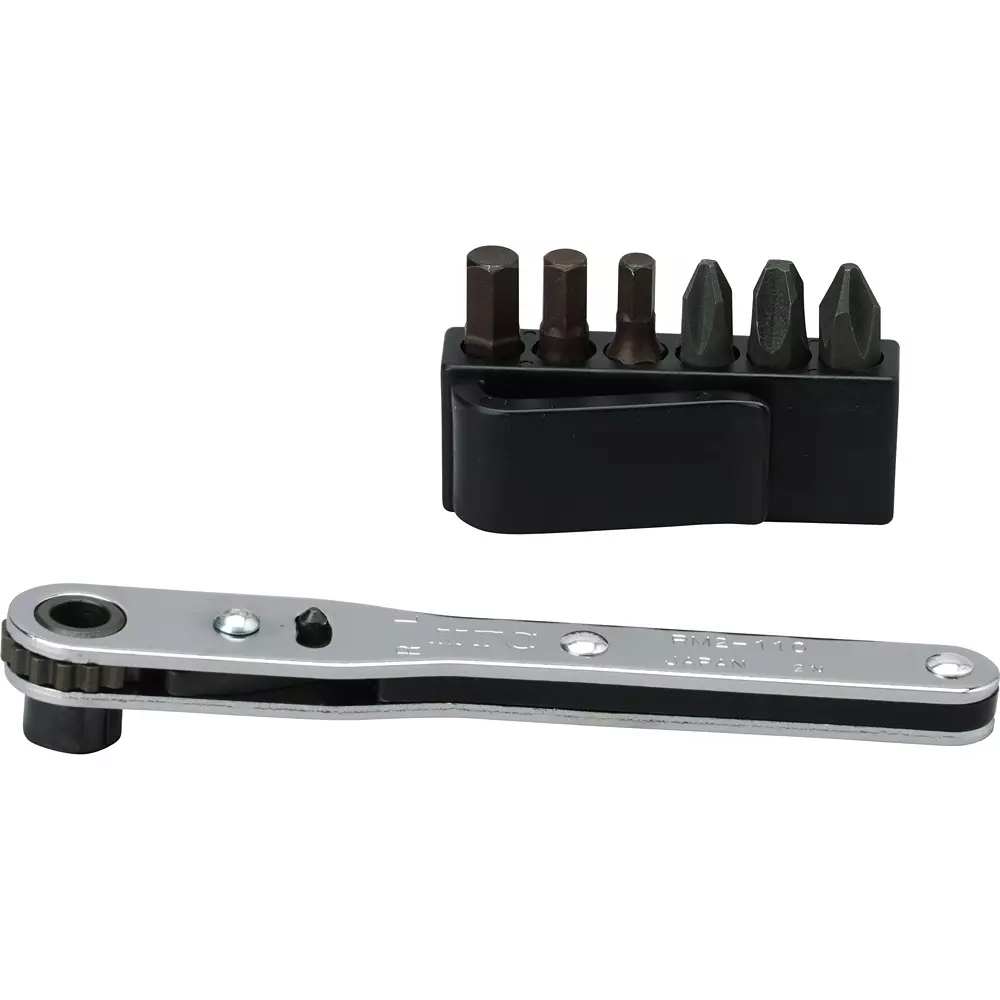Ktc Ratchet Screwdriver Bit Set Body Plus/HexBits, TMDB8 (Pack of 8)