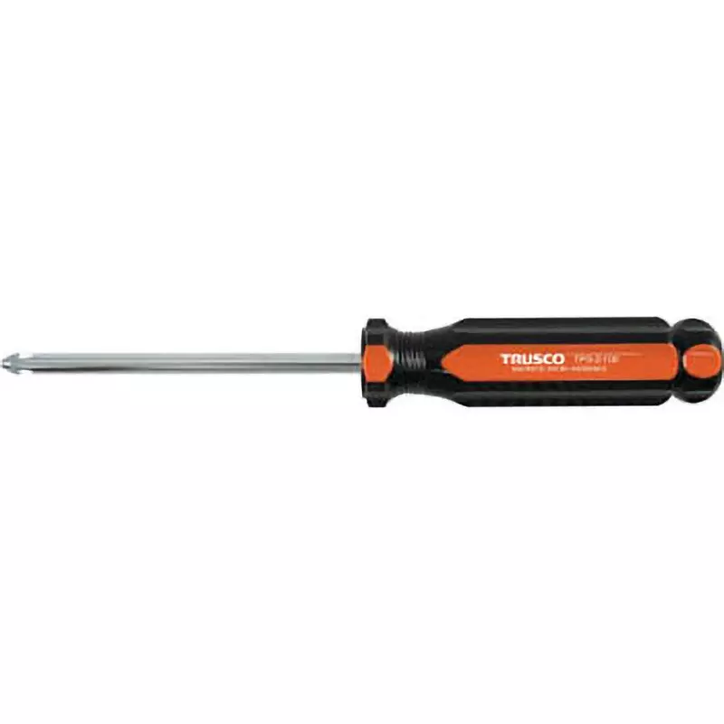 TRUSCO Screwdriver 263 mm Overall Length Plus Tip, TPD-3-150