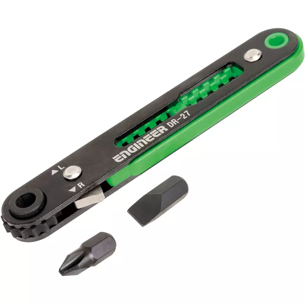 Engineer Ultra-Thin Ratchet Screwdriver 103 mm Overall Length, DR-27