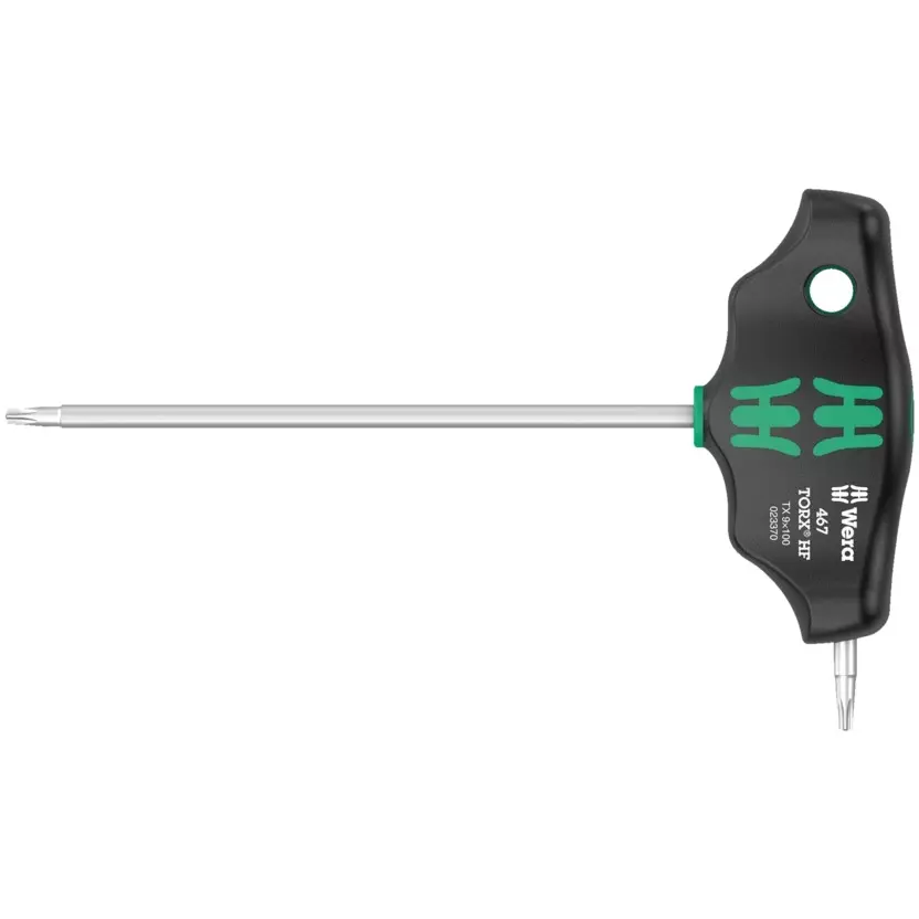 Wera 467 TX HF T-Handle TORX Screwdriver with 100 mm Blade Length and TX 25 Tip Size, 5023375001