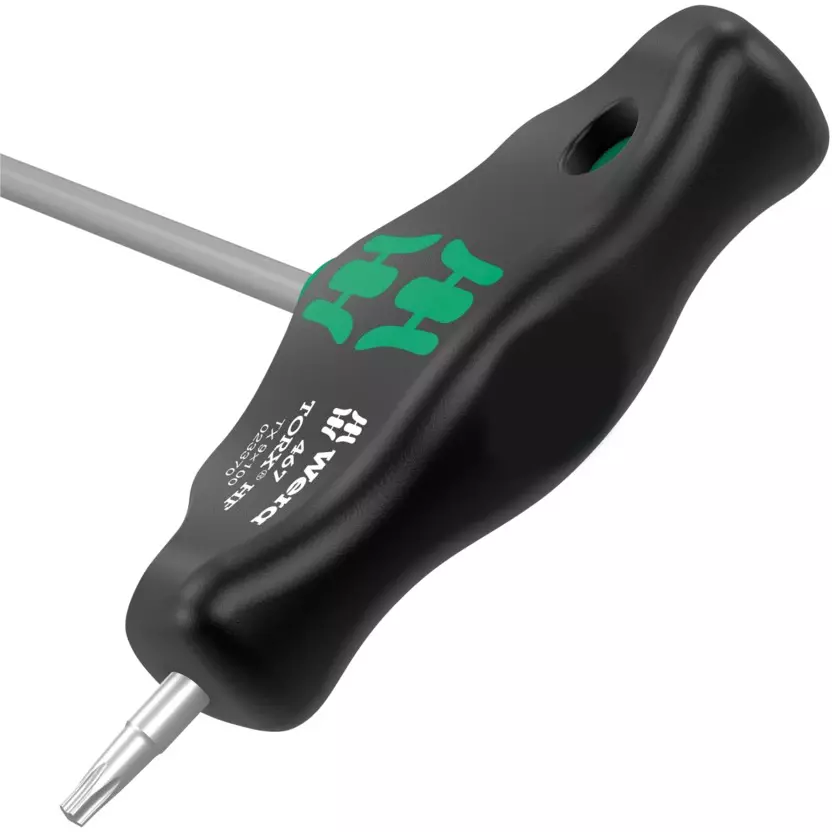 wera-467-tx-hf-t-handle-torx-screwdriver-with-100-mm-blade-length-and-tx-25-tip-size-5023375001