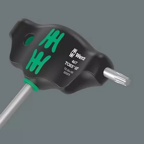 wera-467-tx-hf-t-handle-torx-screwdriver-with-100-mm-blade-length-and-tx-25-tip-size-5023375001