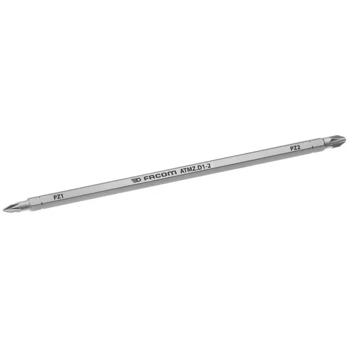 Facom Pozidriv Reversible Screwdriver Blade, PZ1, PZ2 Tip, ATMZ.D1-2