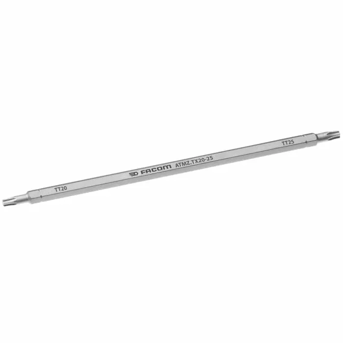 Facom Resistorx Reversible Screwdriver Blade, TT20, TT25 Tip, ATMZ.TX20-25
